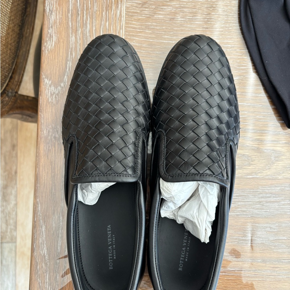 Bottega Veneta Women’s Black Leather Loafers